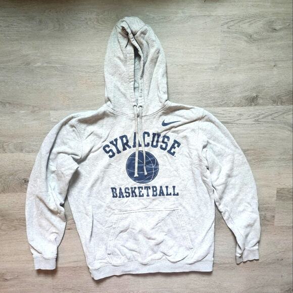 Nike Women's Grey Syracuse Basketball Pullover Hooded Graphic Sweatshirt Large L - Picture 1 of 6